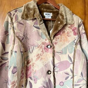 vintage y2k patterned coat